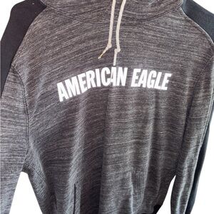 American Eagle Outfitters Charcoal and Black Hoodie